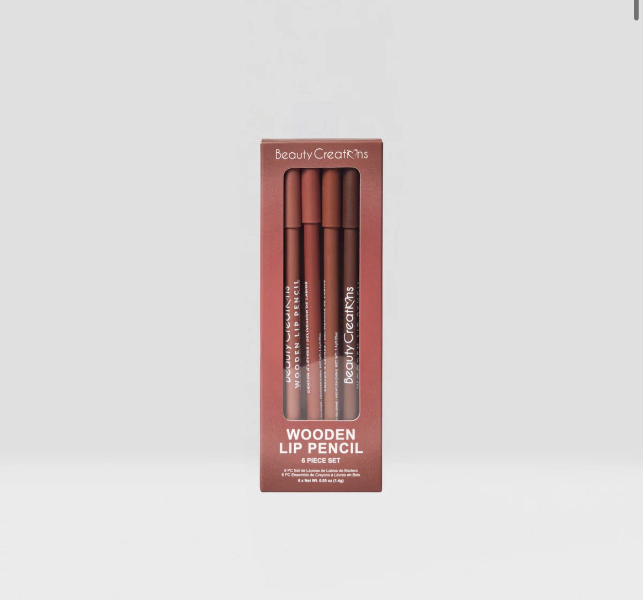 Beauty Creations - Wooden Lip Pencil Set: Nudes Set
